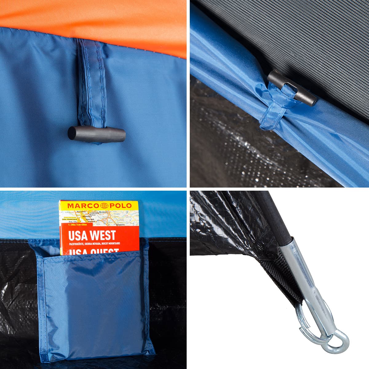 Niebieski namiot turystyczny dla 2 osób Nils Camp Hiker NC6010 10