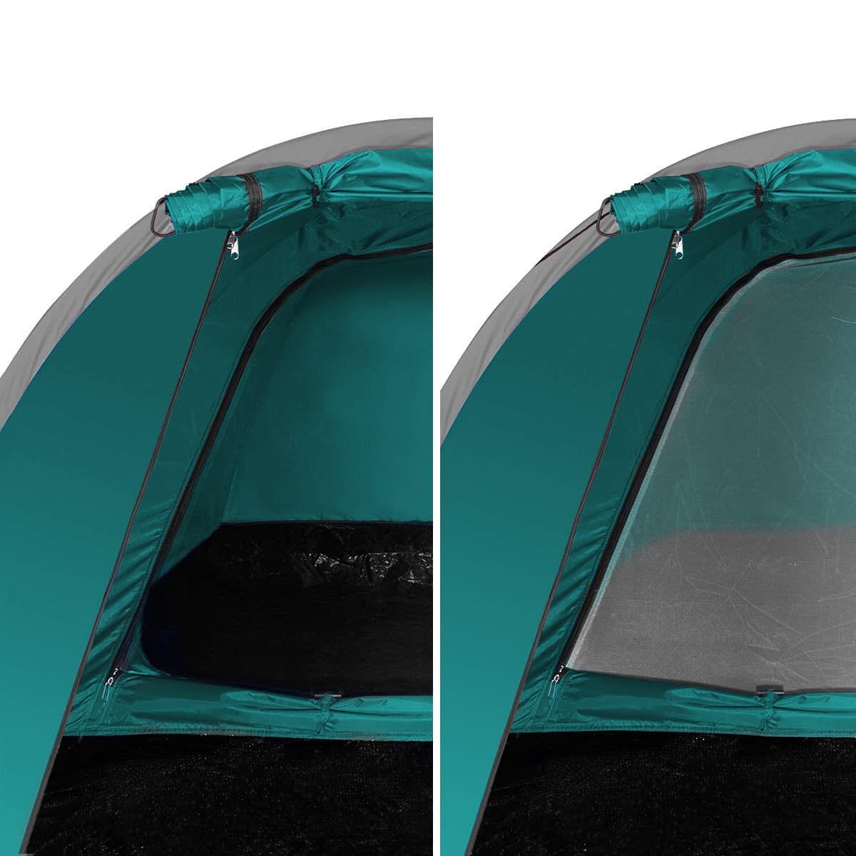 Zielony namiot turystyczny Hiker Nils Camp dla 2 osób 8