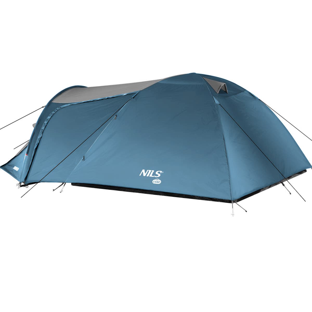 Niebiesko-szary namiot kempingowy Trekker Nils Camp dla 4 osób 3