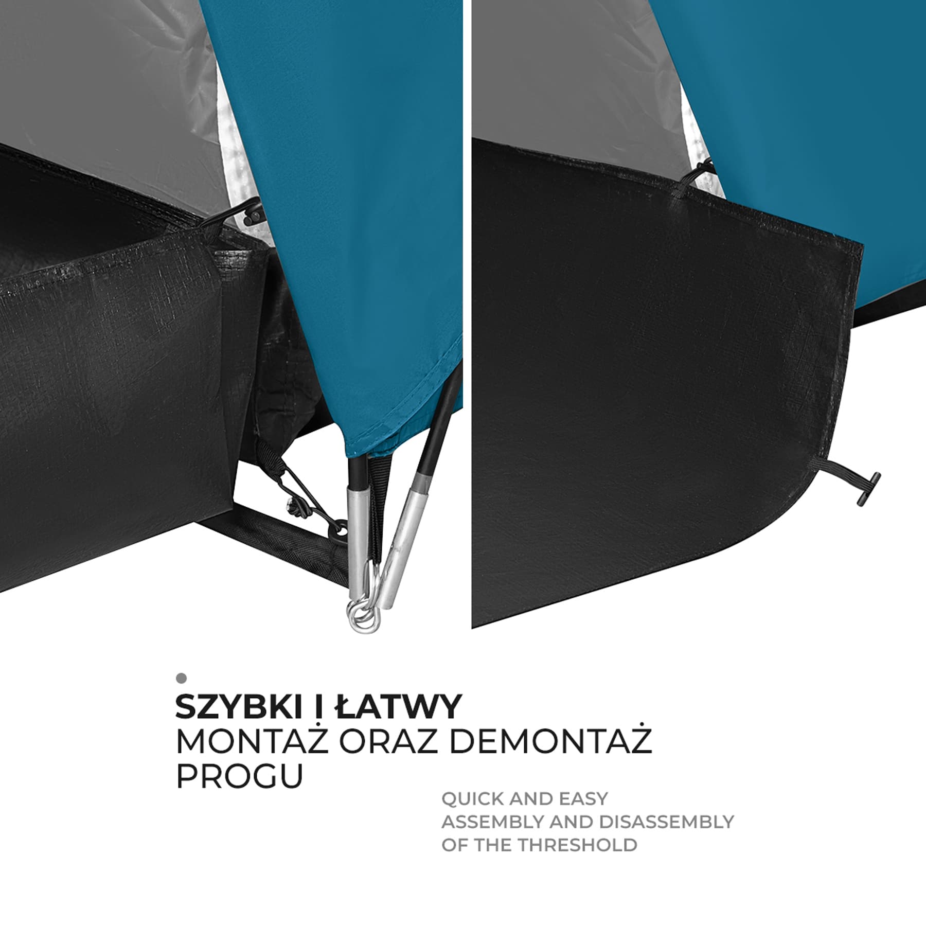 Niebiesko-jasnoszary namiot kempingowy Highland dla 6 osób Nils Camp 7