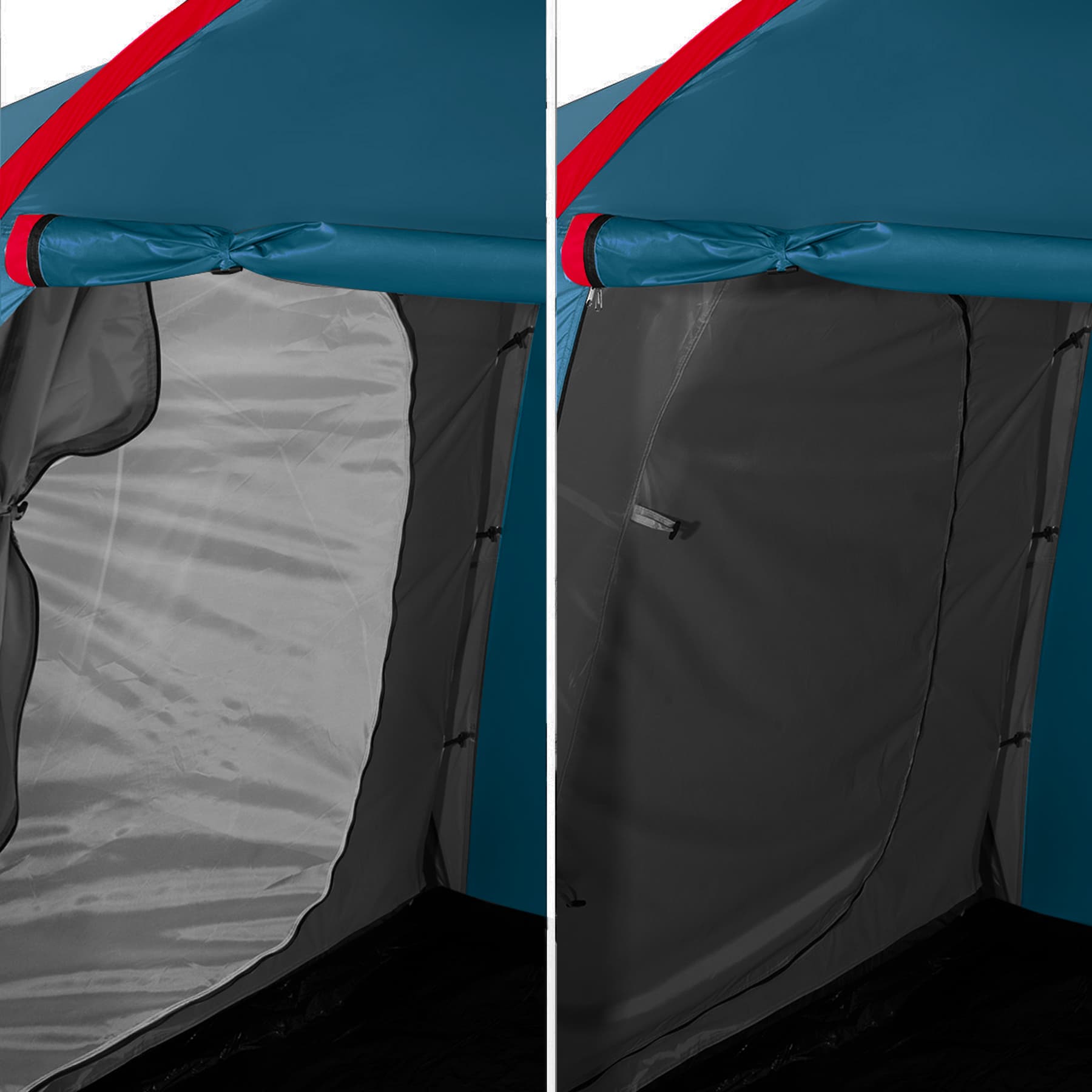 Niebiesko-jasnoszary namiot kempingowy Highland dla 6 osób Nils Camp 8