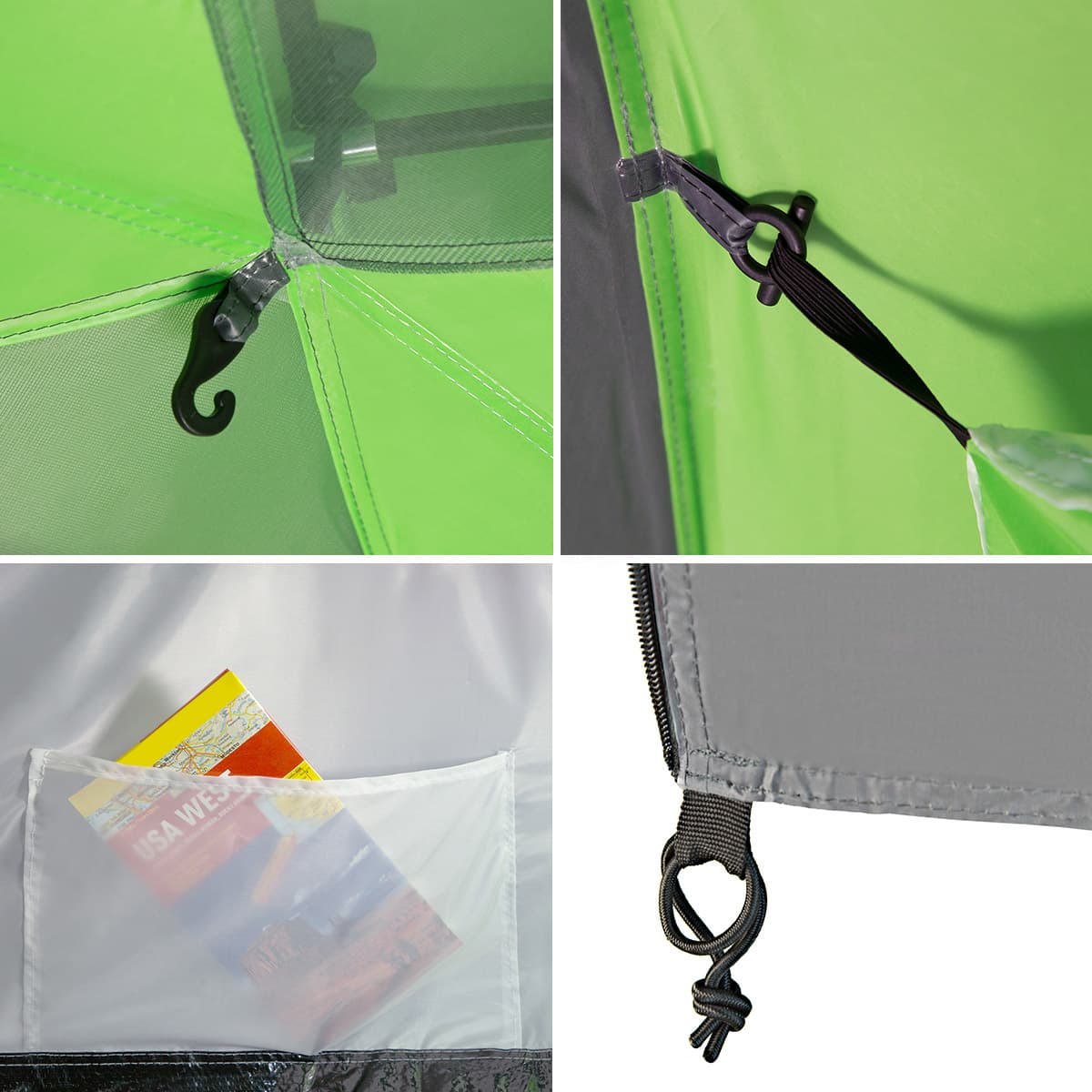 Namiot kempingowy 4-osobowy zielono-szary Nils Camp Highland IV 9