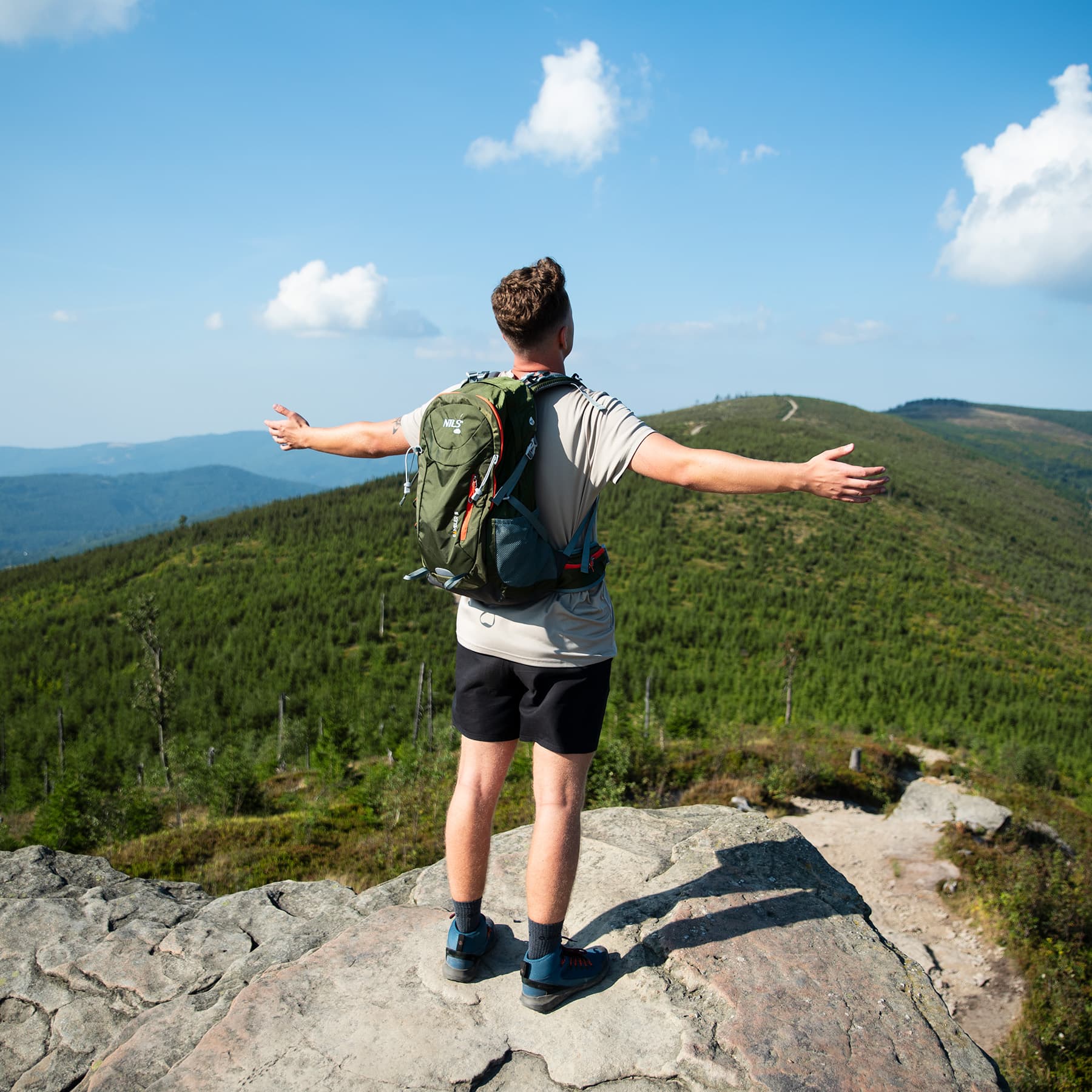 Plecak turystyczny Nils Camp Rambler 40L zielony 3