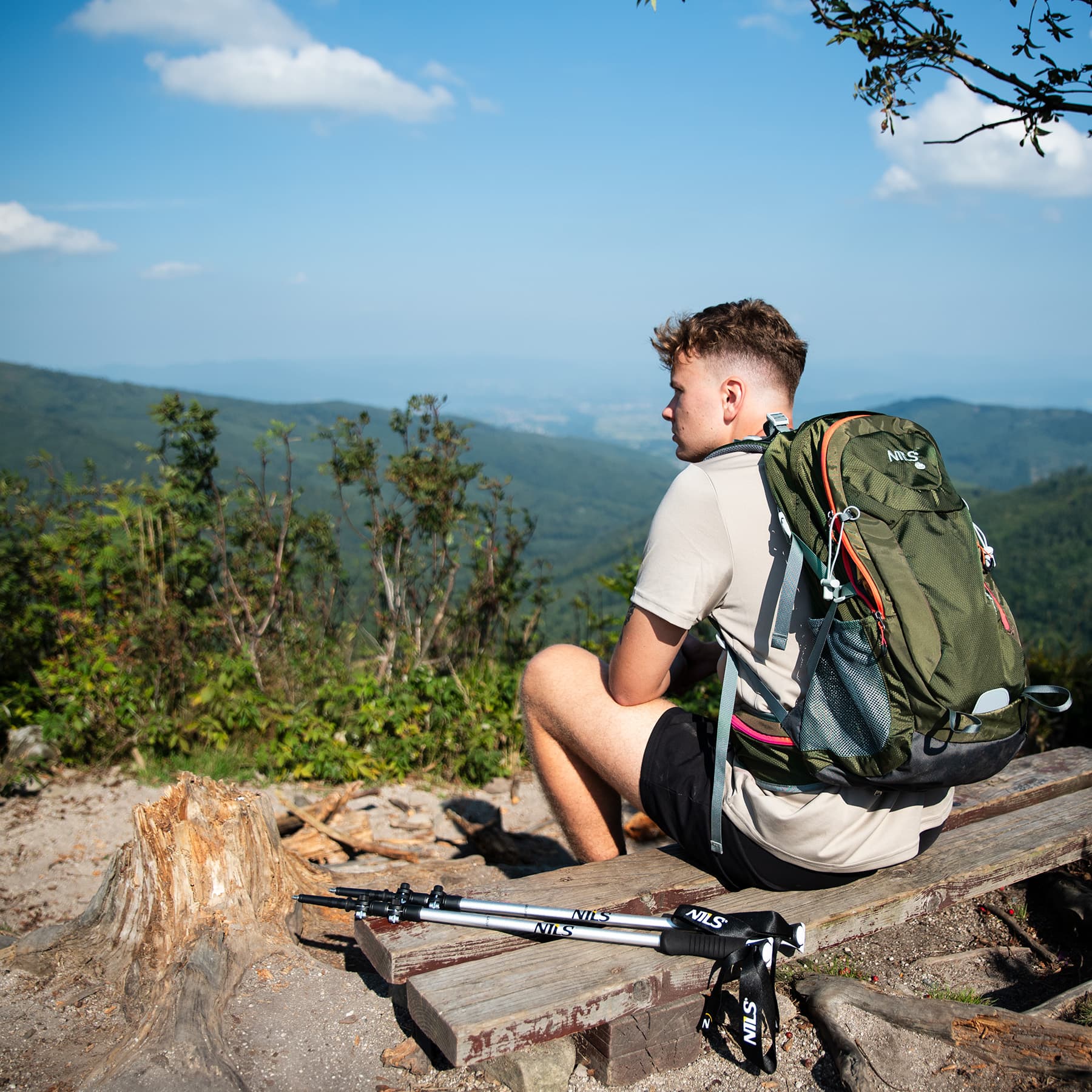 Plecak turystyczny Nils Camp Rambler 40L zielony 6