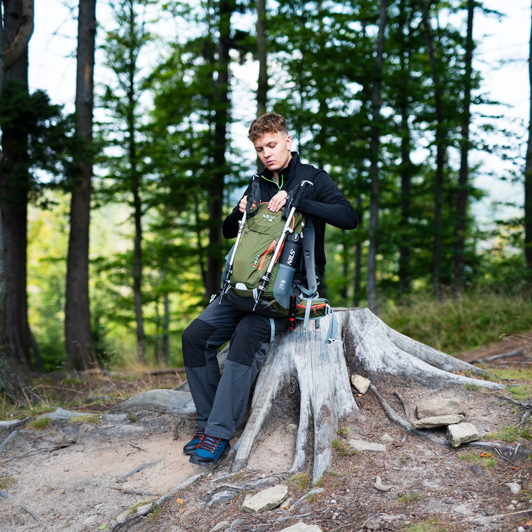 Plecak turystyczny Nils Camp Rambler 40L zielony 9