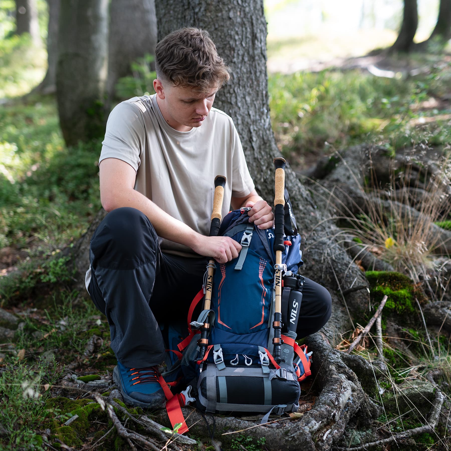 Plecak turystyczny Nils Camp Northlake 30L+10 granatowy 8