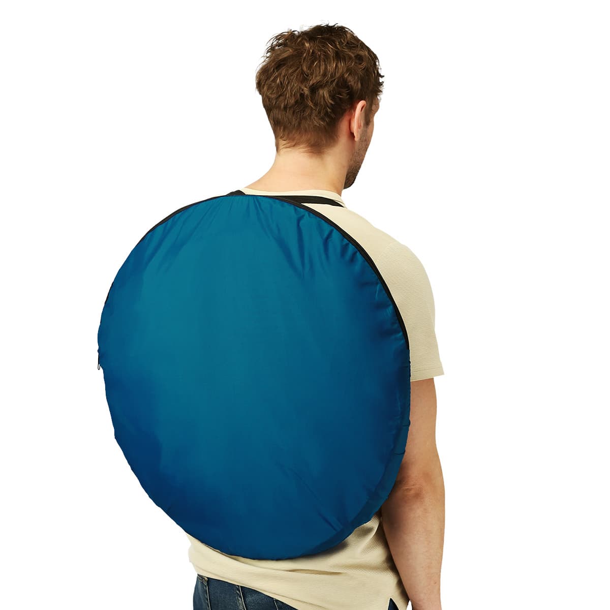 Turkusowa przebieralnia turystyczna Nils Camp 9