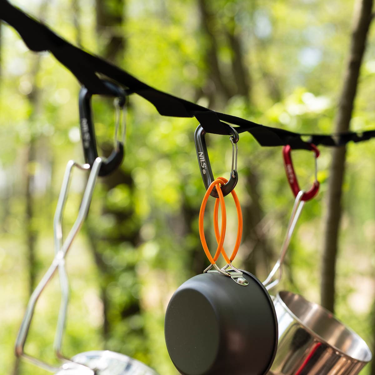 Karabińczyk aluminiowy 12KN NILS CAMP czerwony 6