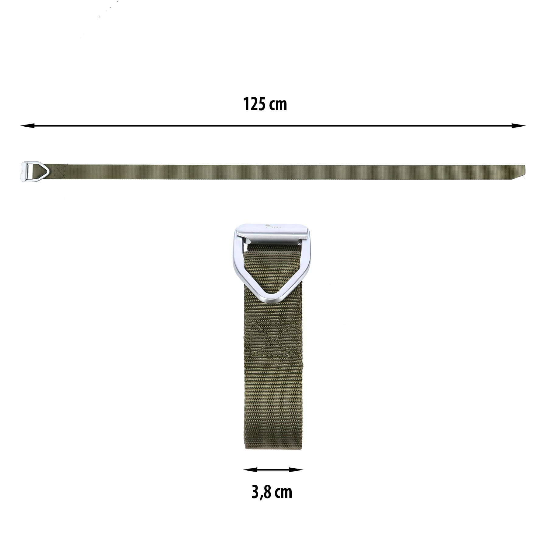 Pasek taktyczny NILS CAMP zielony o długości 125 cm 3
