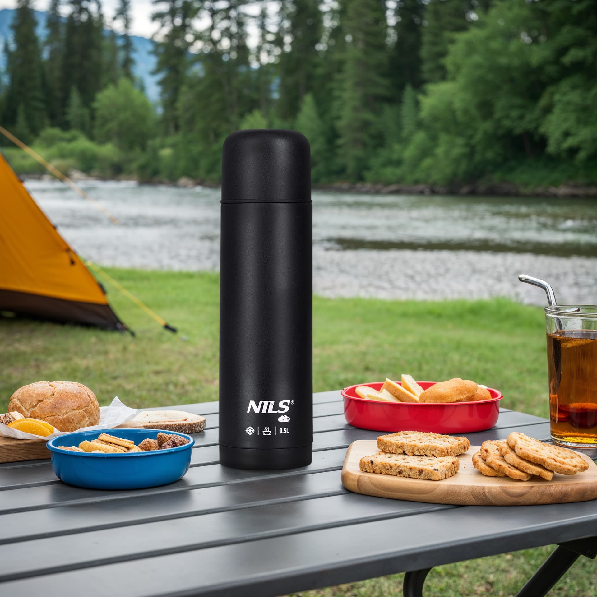 Termos turystyczny Nils Camp 500 ml czarny 4