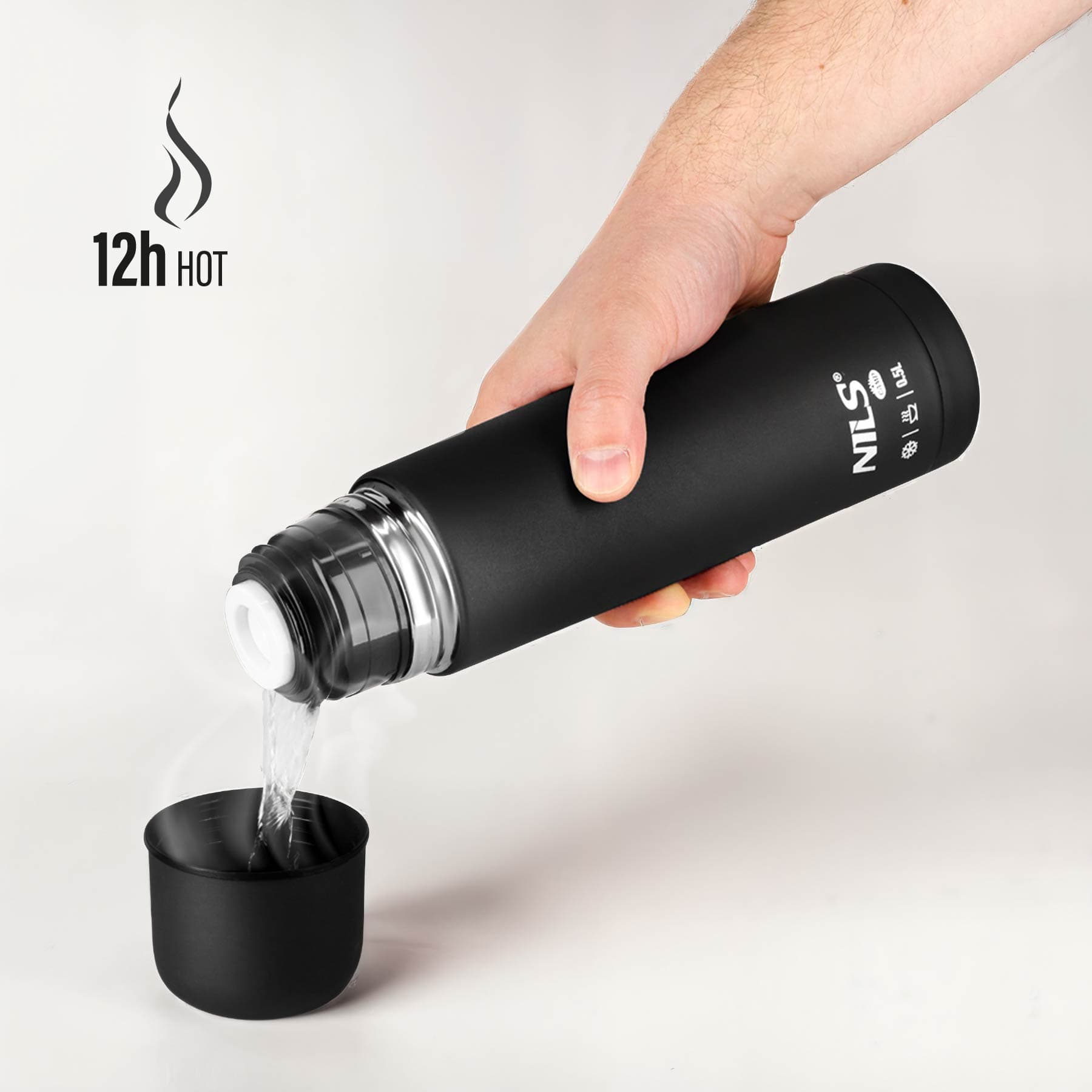 Termos turystyczny Nils Camp 500 ml czarny 6