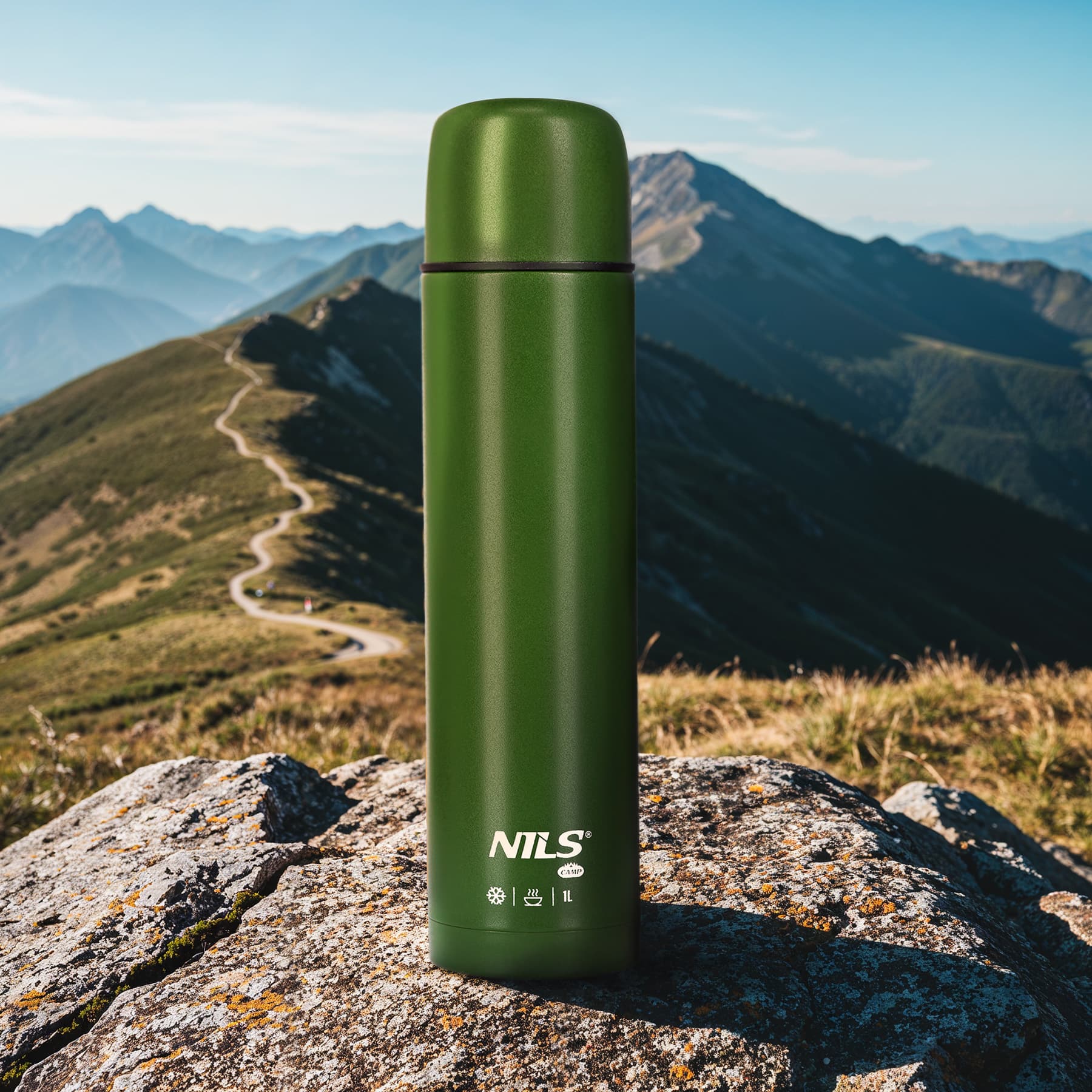 Termos turystyczny Nils Camp 1000 ml zielony 4