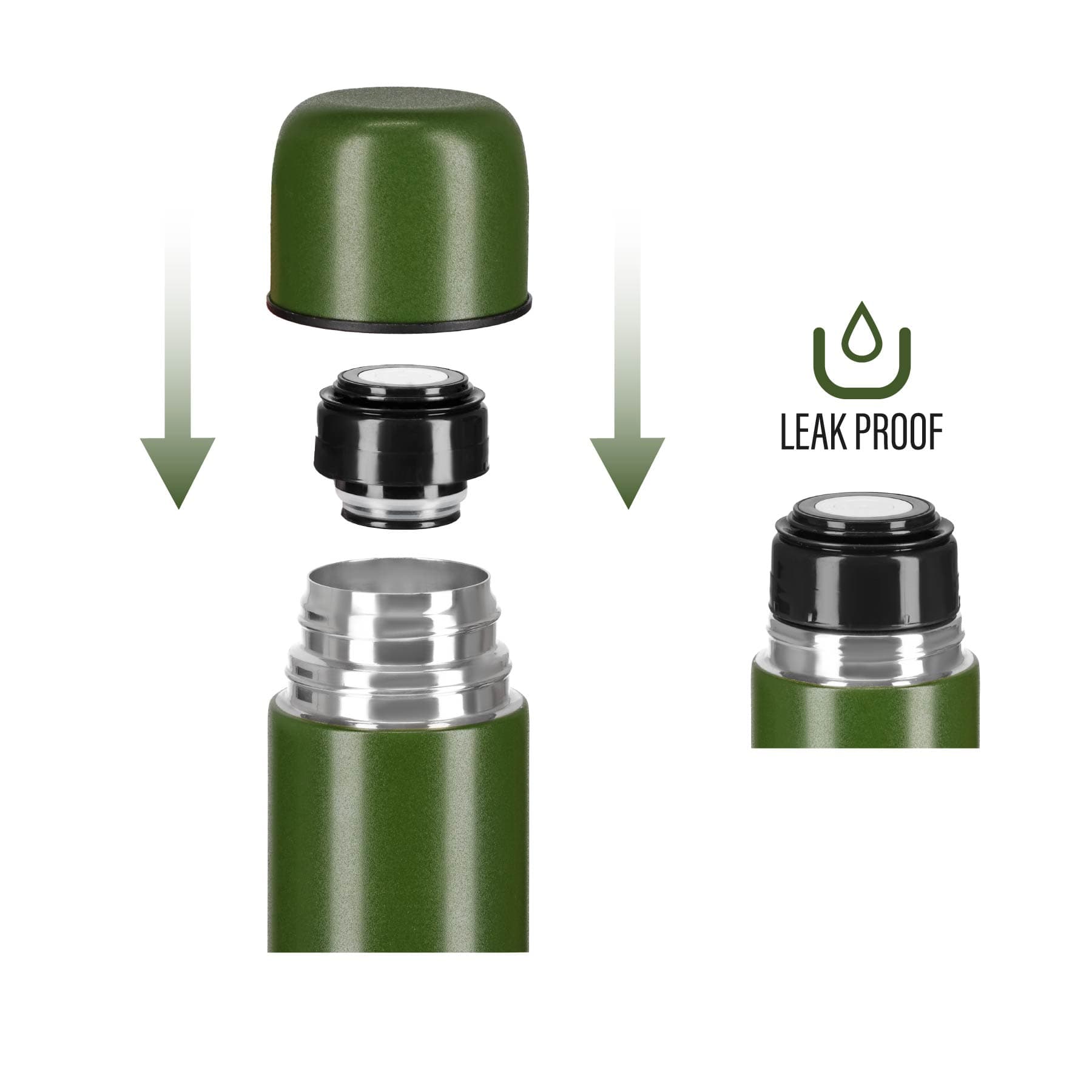 Termos turystyczny Nils Camp 1000 ml zielony 7