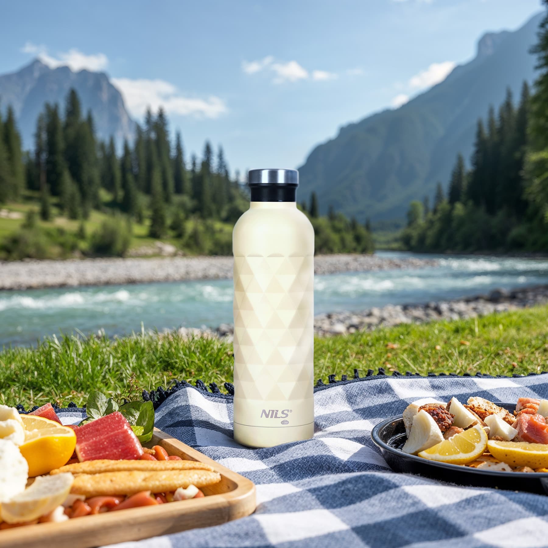 Butelka turystyczna Nils Camp NC3805 750 ml beżowa 4