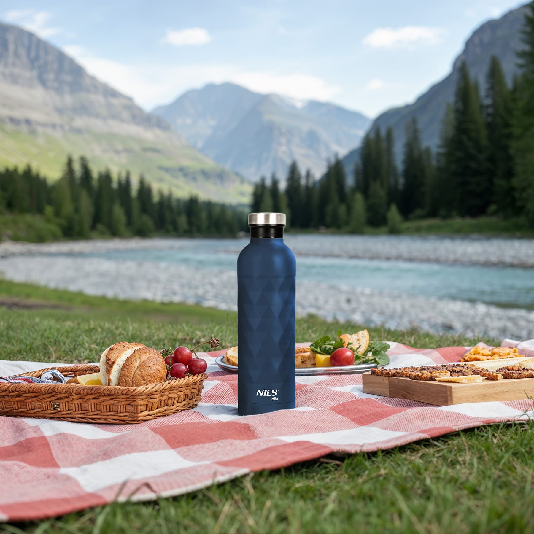 Butelka turystyczna Nils Camp NC3805 750 ml niebieska 4