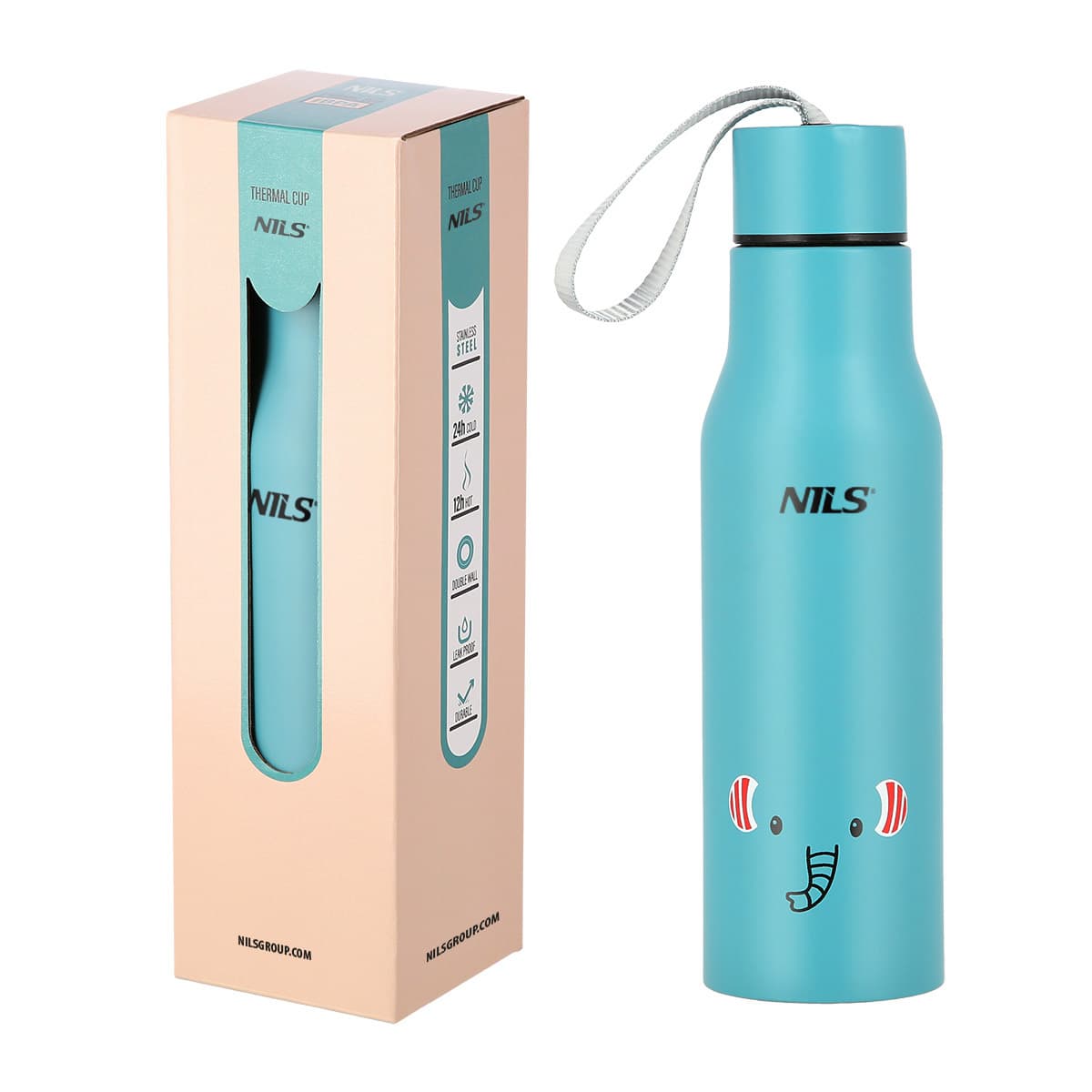 Kubek termiczny Nils NCB12 Słoń 500 ml 2