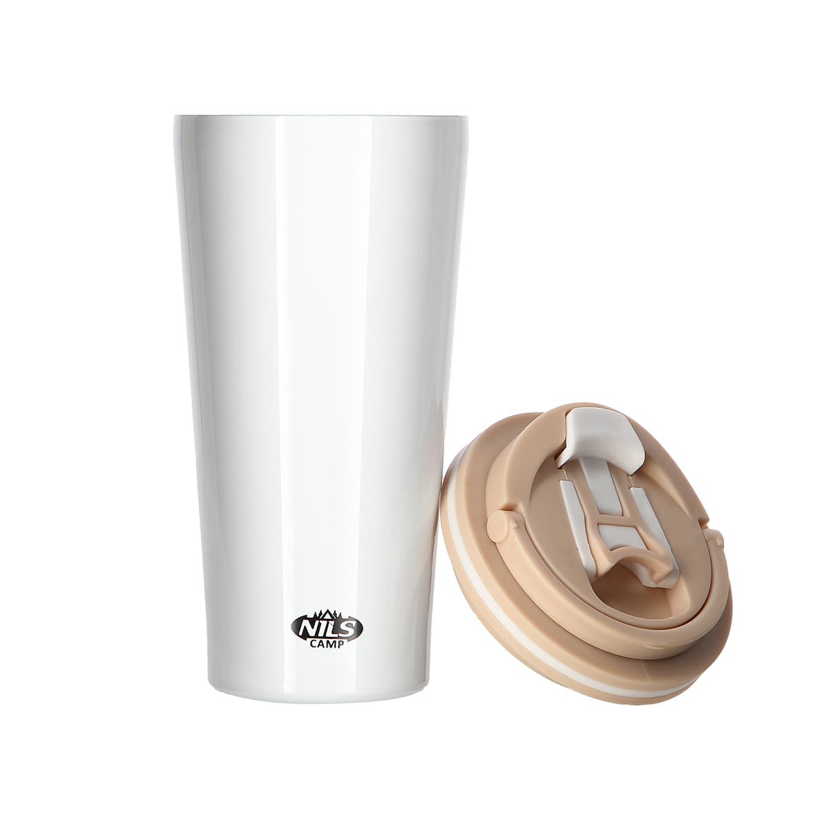 Biały kubek termiczny Nils Camp 500 ml 9