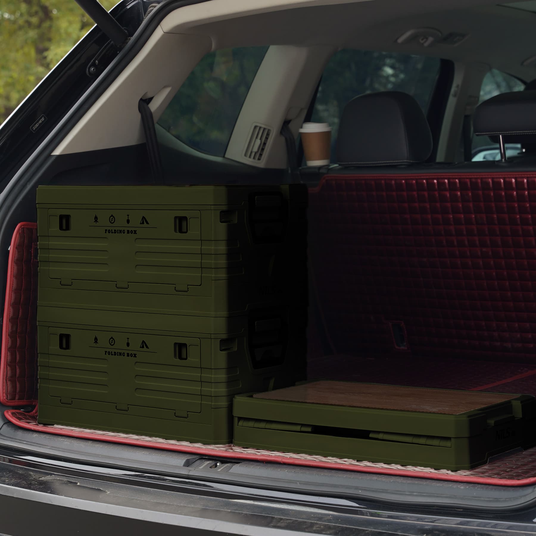 Składana skrzynia turystyczna z funkcją stołu 2w1 Nils Camp 4