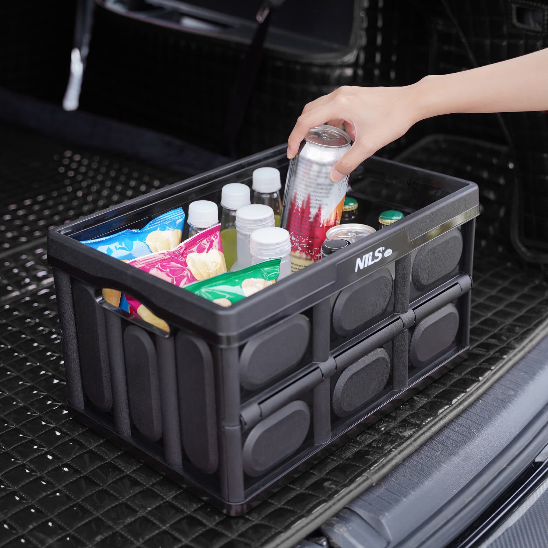 Składana skrzynia kempingowa z funkcją stołu 2w1 20L 5