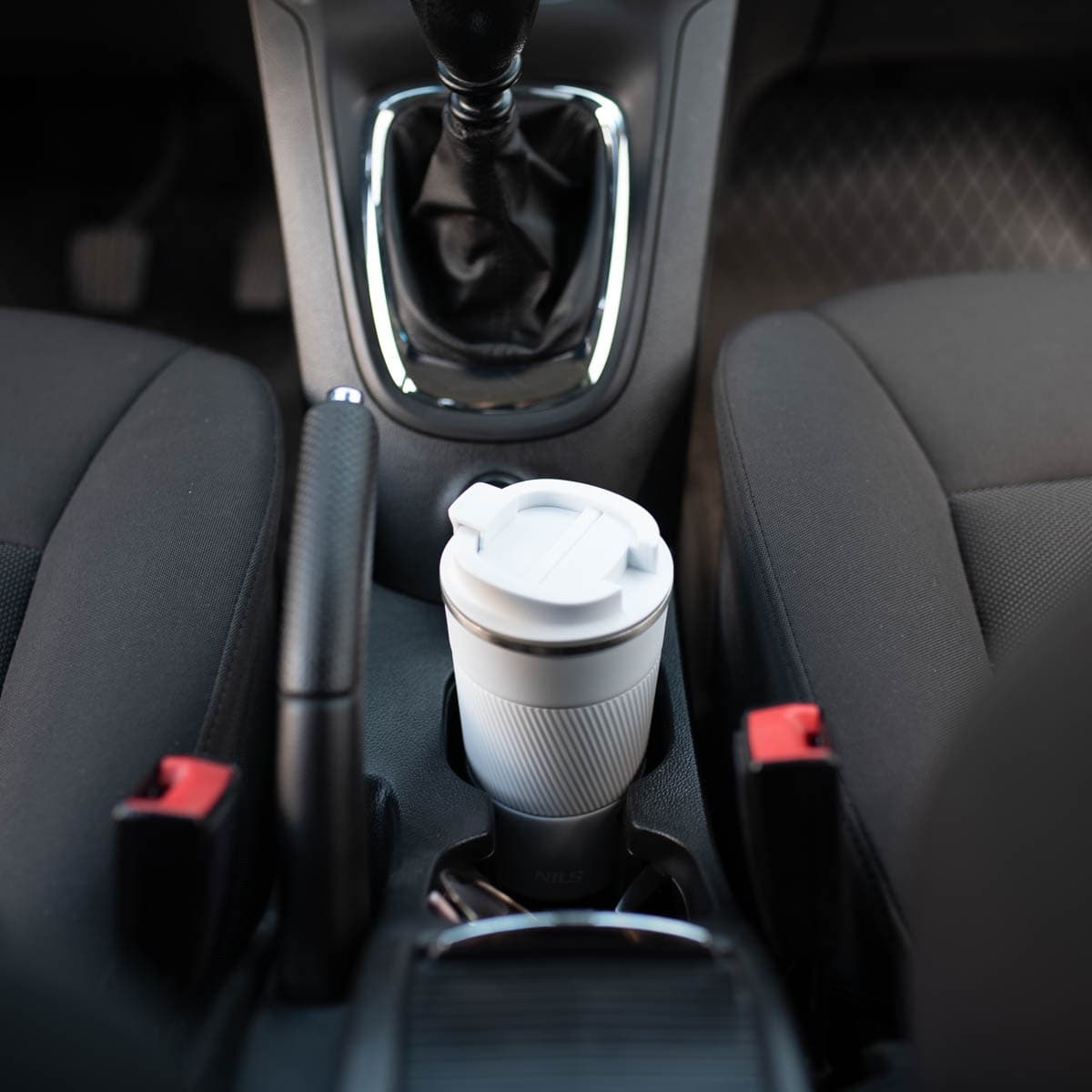 Biały kubek termiczny Nils o pojemności 510 ml 5