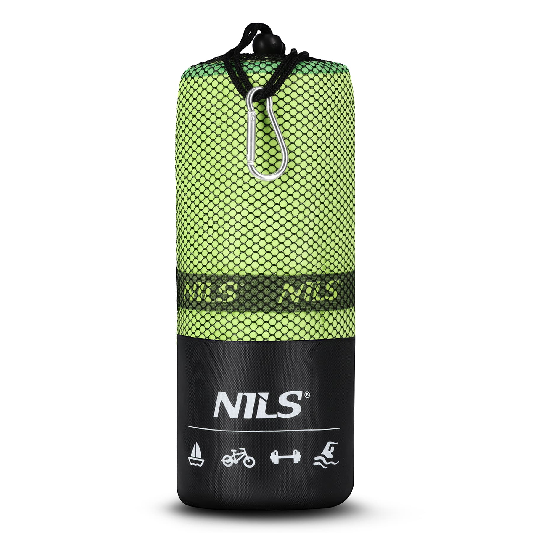 Zielony ręcznik z mikrofibry Nils NCR12 180 x 100 cm 7