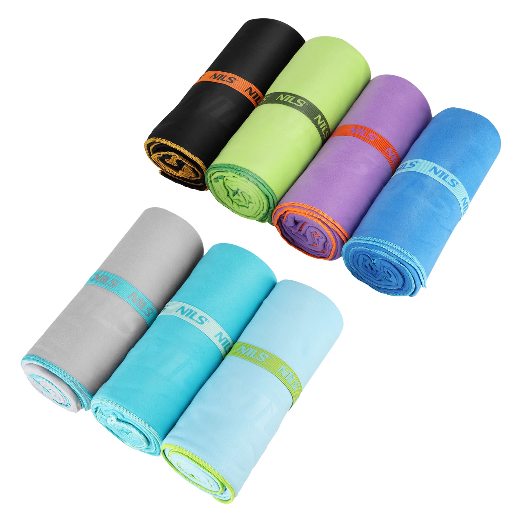 Ręcznik z mikrofibry Nils NCR12 jasnoniebieski 180 x 100 cm 10