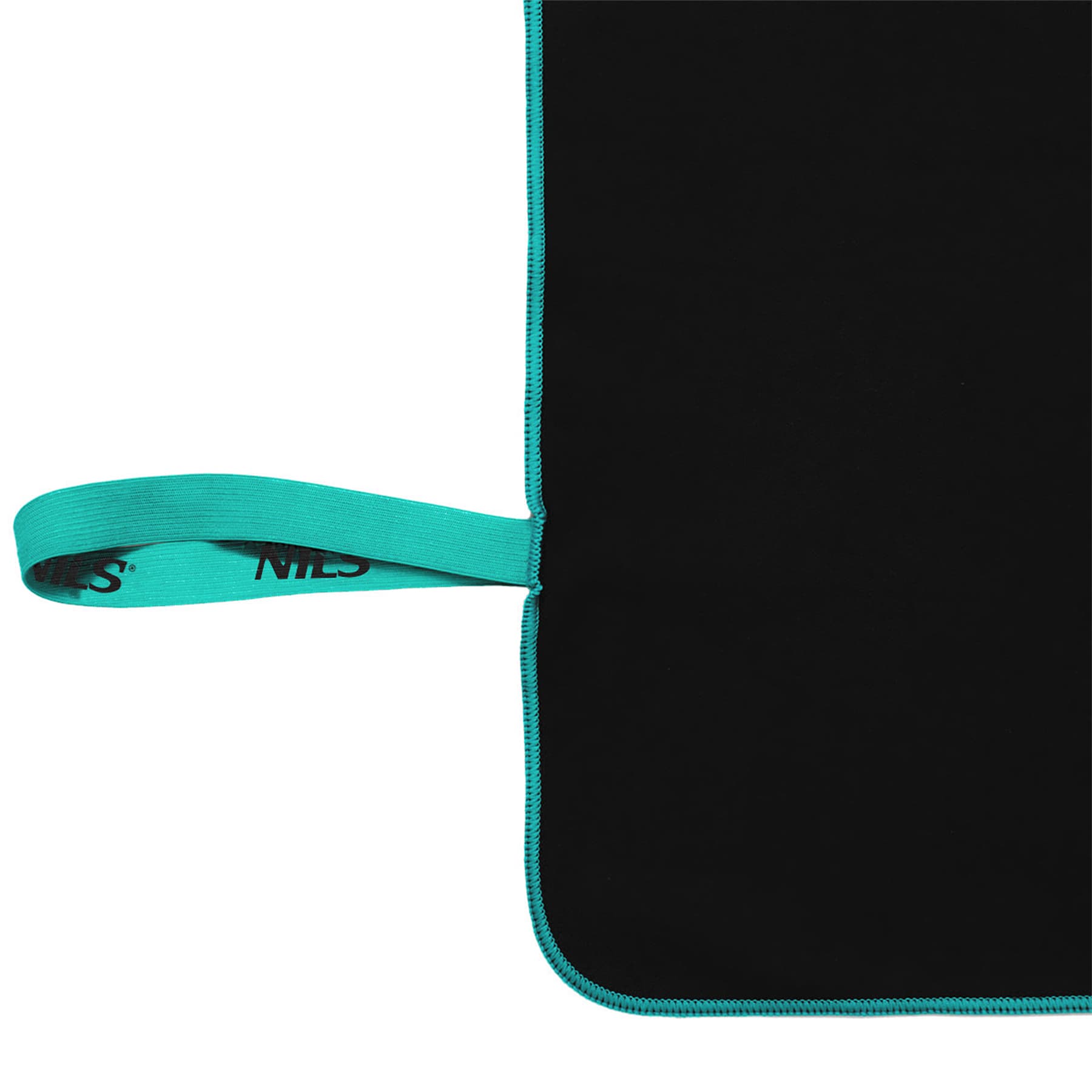 Czarny ręcznik z mikrofibry Nils NCR13 200x90 cm 3