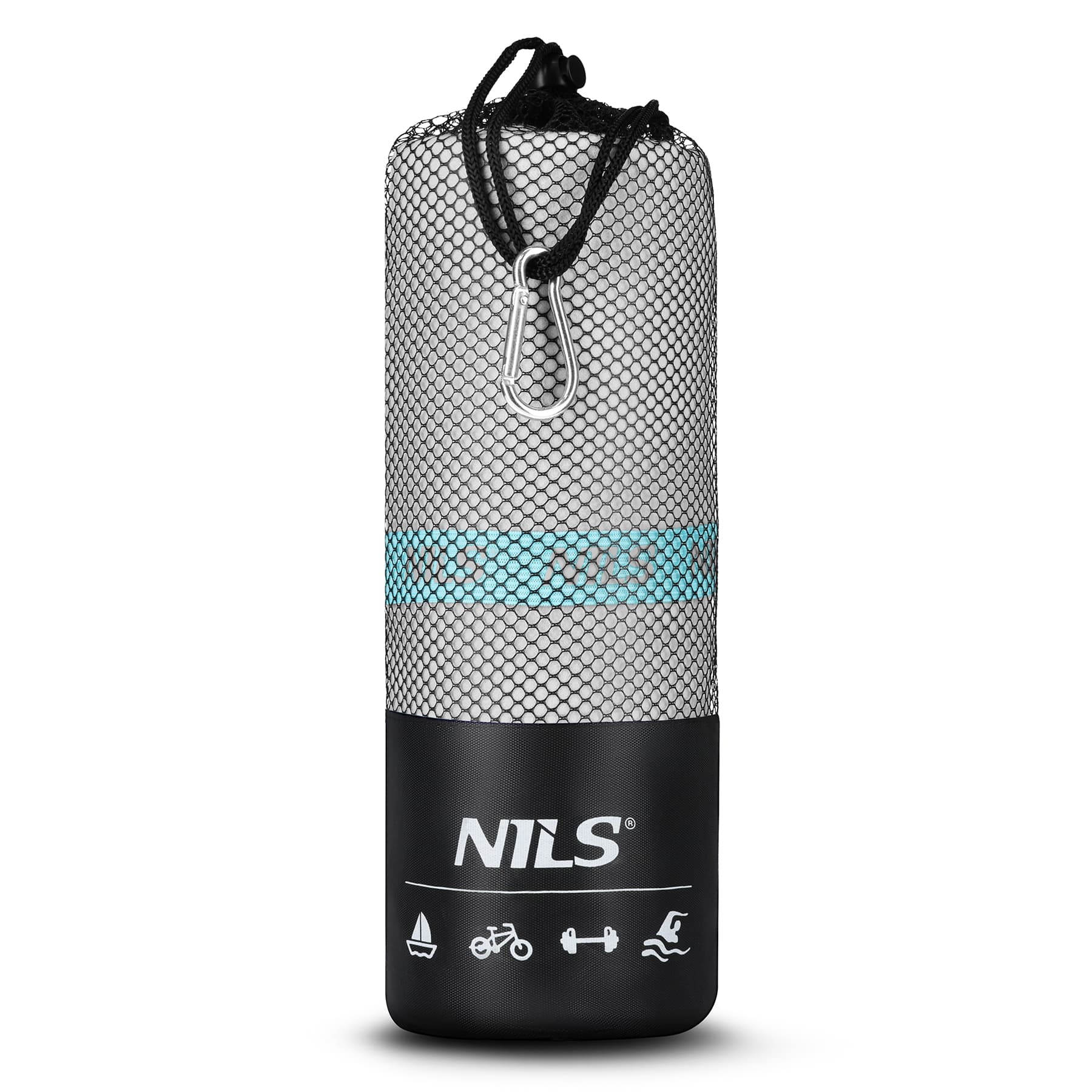 Szary ręcznik z mikrofibry Nils NCR13 200x90 cm 7