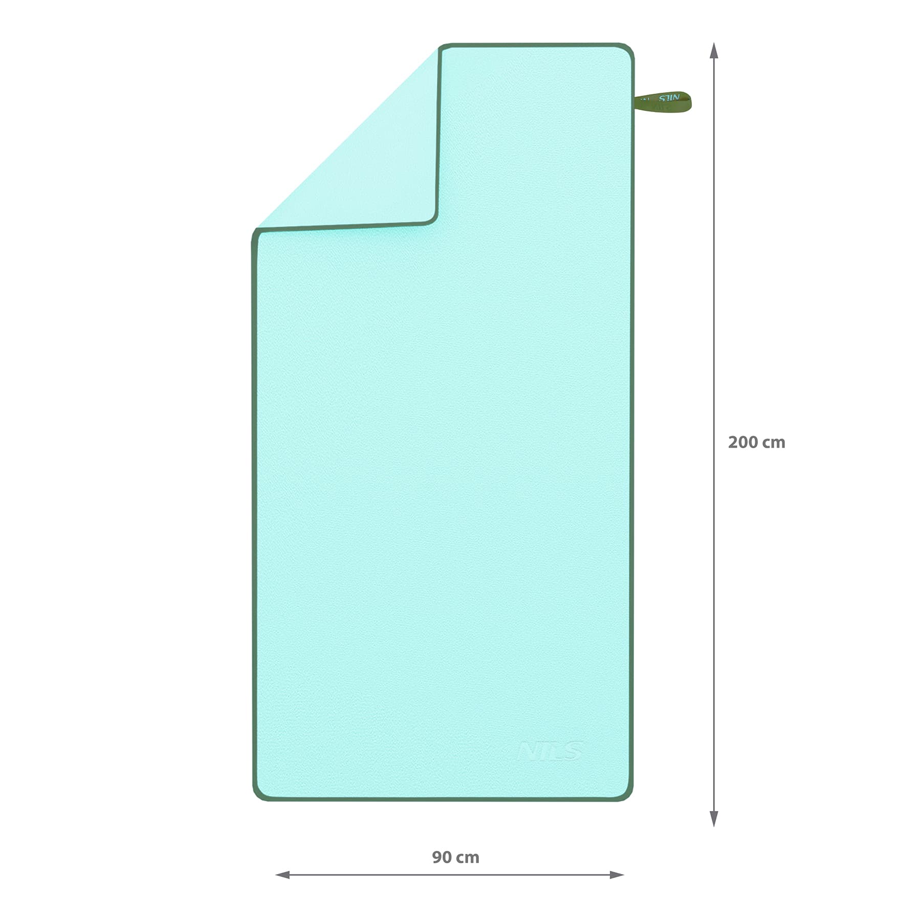 Zielony ręcznik z mikrofibry Nils NCR13 200 x 90 cm 5
