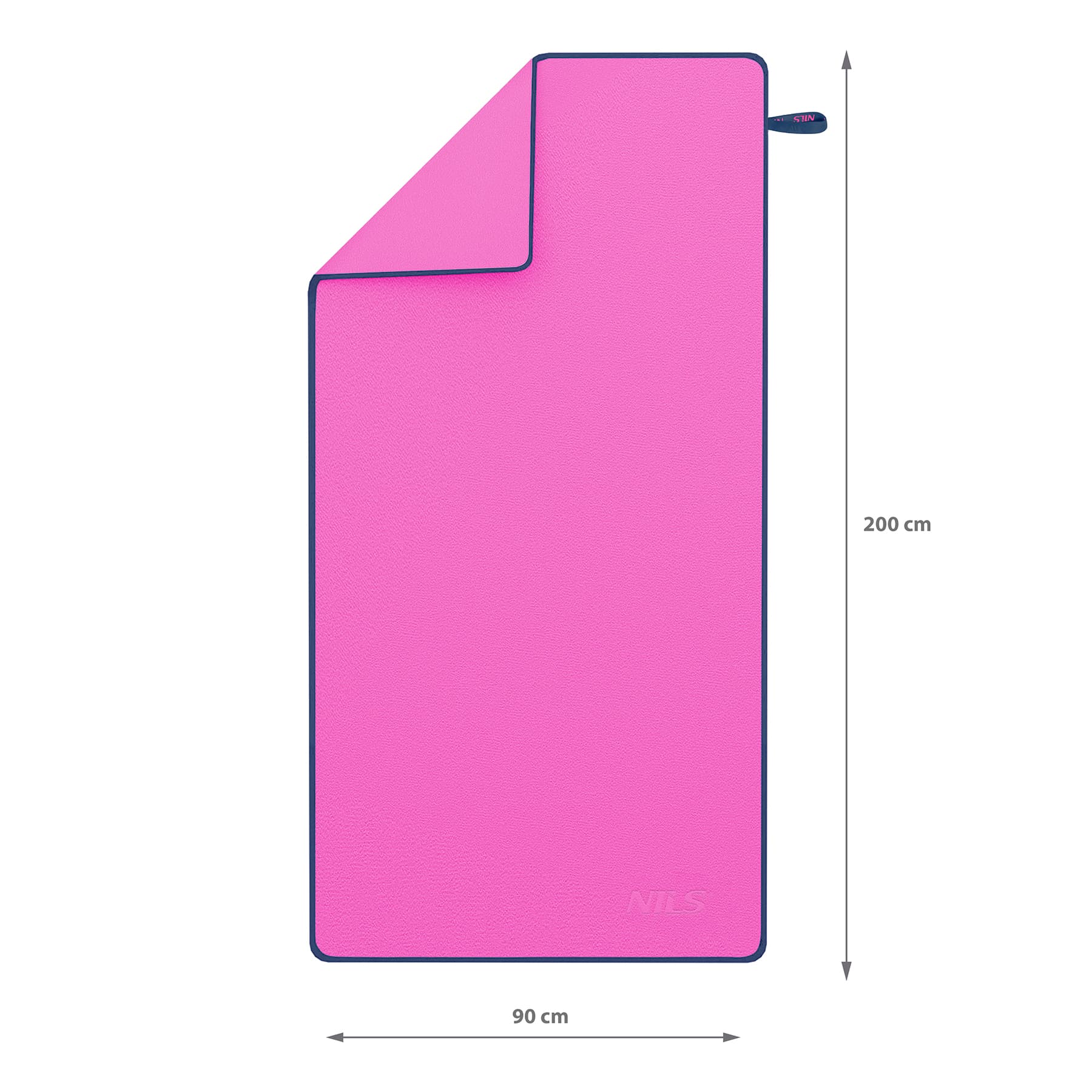 Ręcznik z mikrofibry Nils NCR13 różowy 200 x 90 cm 5