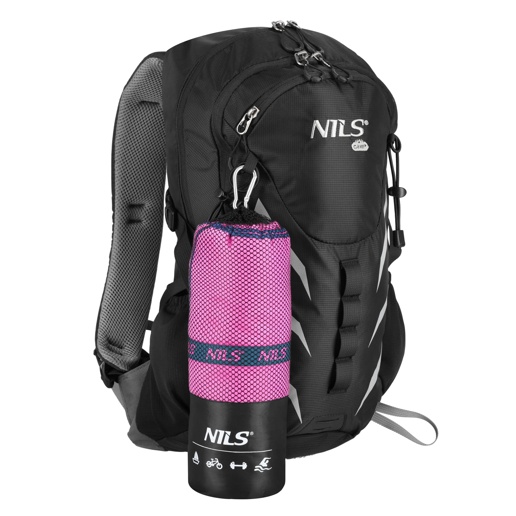 Ręcznik z mikrofibry Nils NCR13 różowy 200 x 90 cm 10