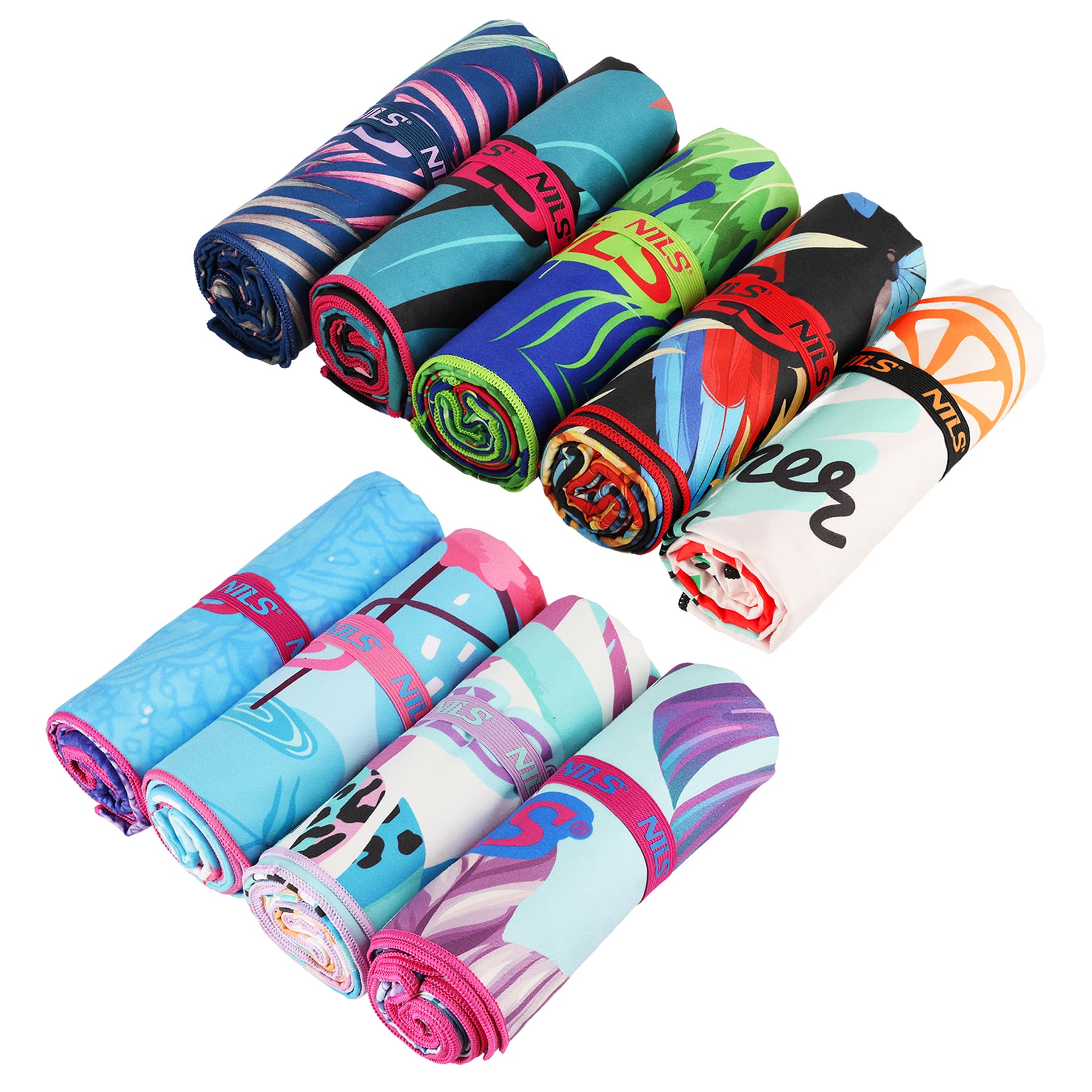 Ręcznik z mikrofibry Nils Summer 160 x 80 cm 8