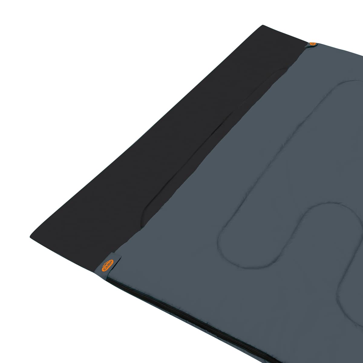 Antracytowo-pomarańczowy podwójny śpiwór Nils Camp dla dwóch osób 10