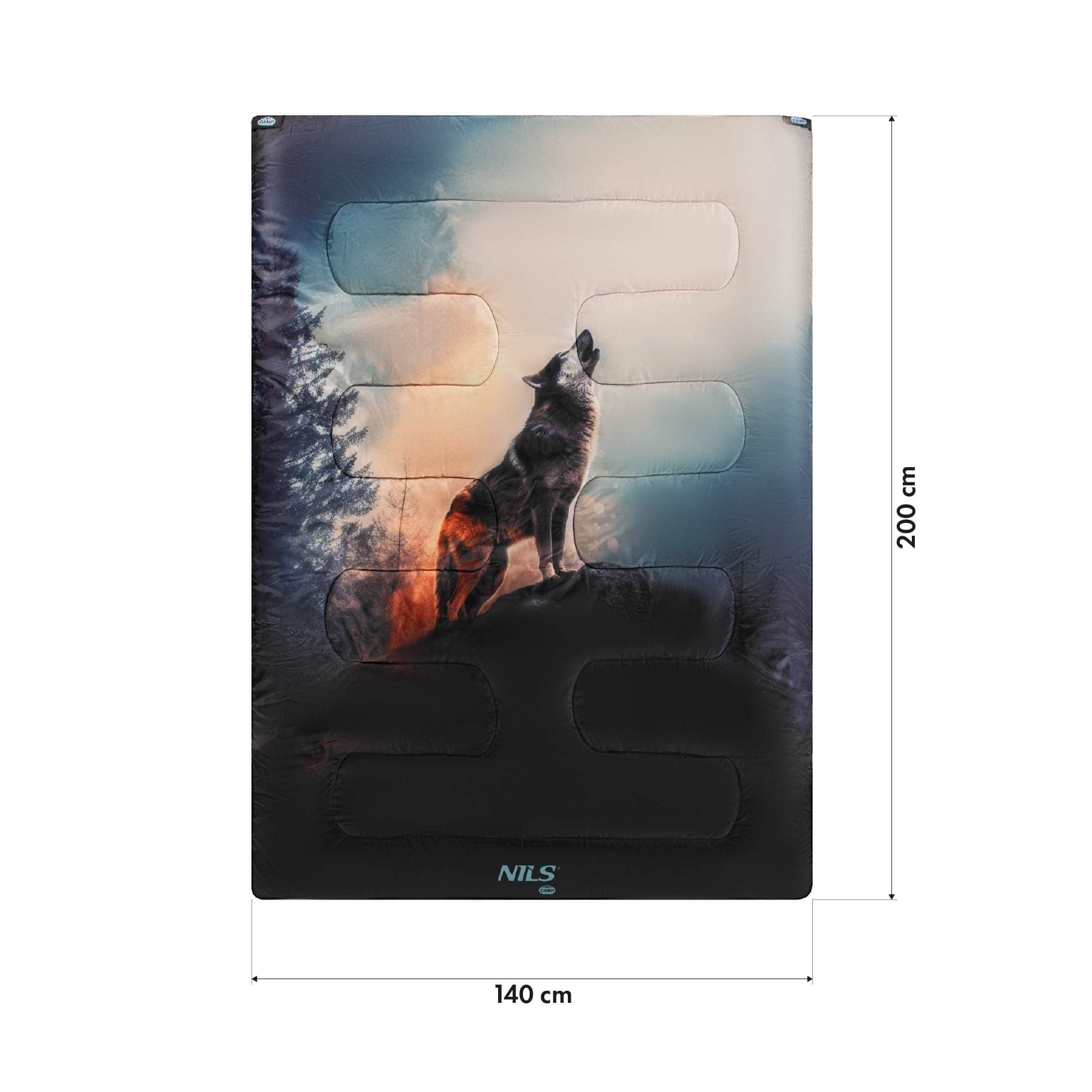 Śpiwór dwuosobowy 3w1 Nils Camp NC3601 Wolf 4
