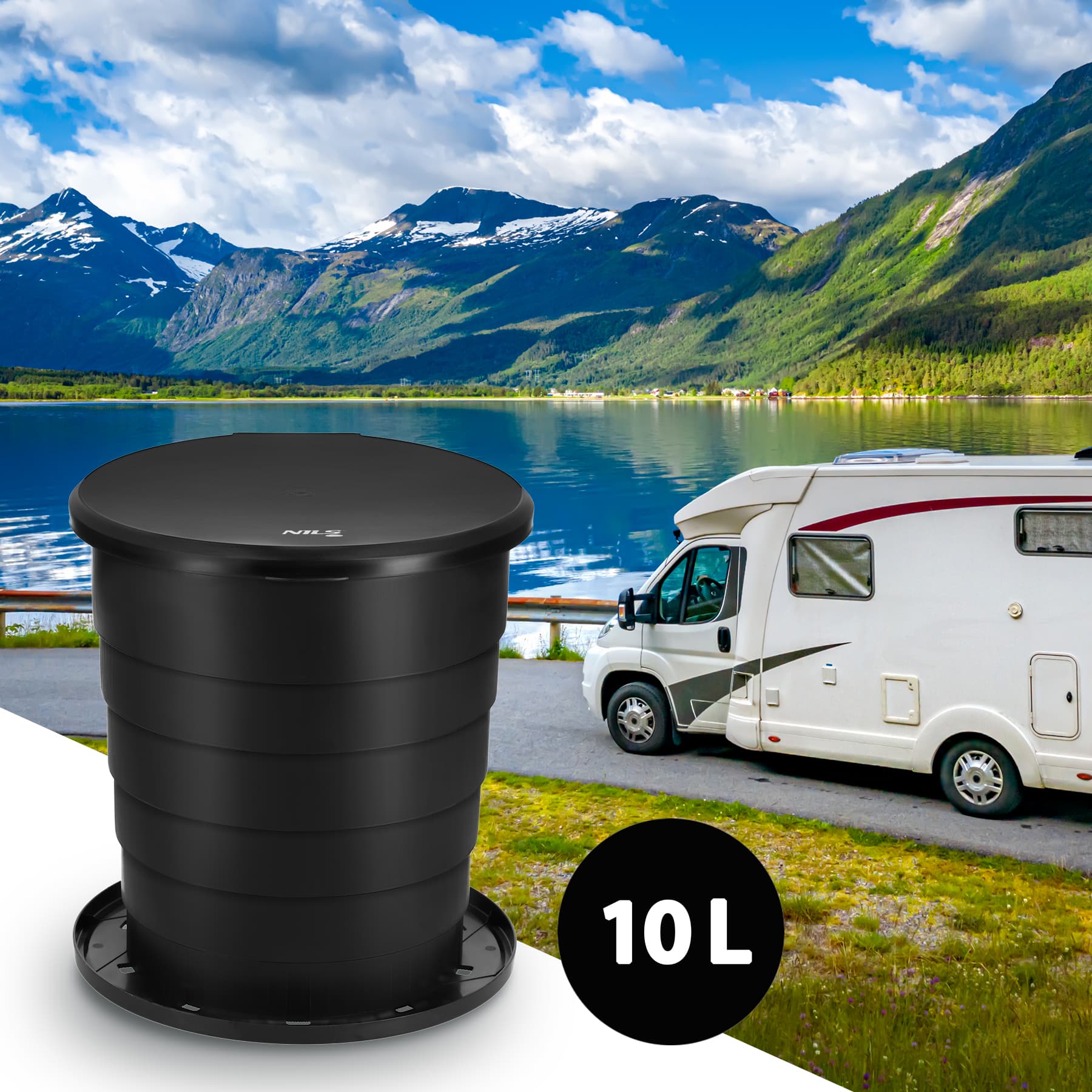 Składana toaleta turystyczna przenośna Nils Camp 2