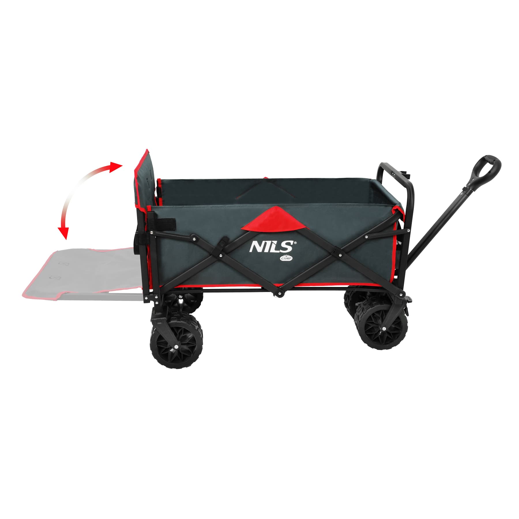 Wózek transportowy składany antracytowy 160L Nils Camp 3