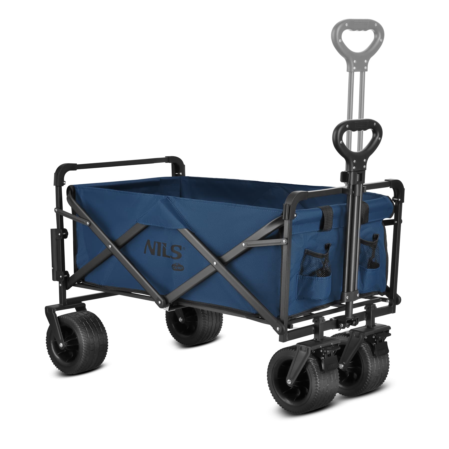 Wózek turystyczny składany niebieski 120L Nils Camp 3