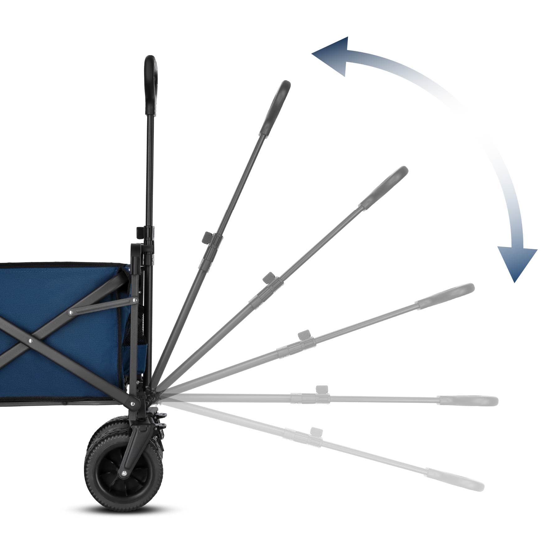 Wózek turystyczny składany niebieski 120L Nils Camp 8