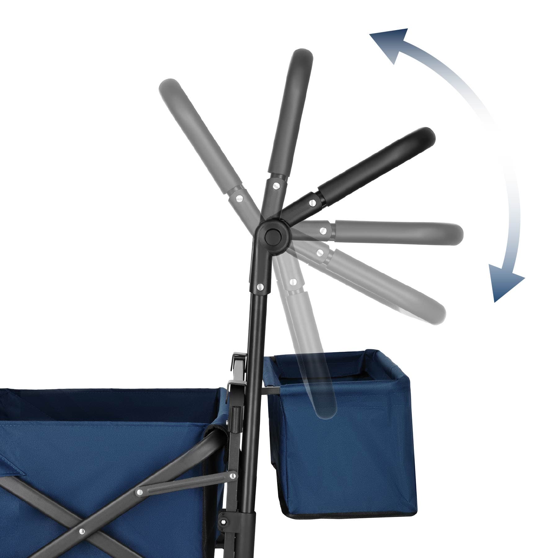 Wózek turystyczny składany niebieski 120L Nils Camp 9