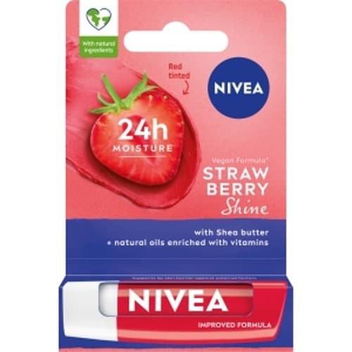 Nivea Pomadka Ochronna do Ust Strawberry - Owocowa Pielęgnacja