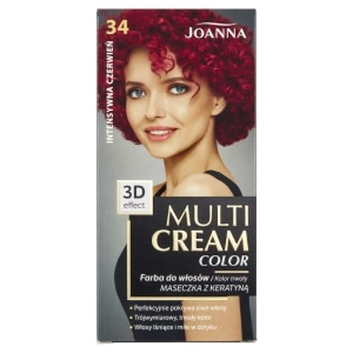 Joanna Multi Farba 3D 34 Intensywna Czerwień