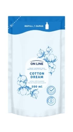 Mydło w płynie ON LINE 2w1 Cotton 500 ml
