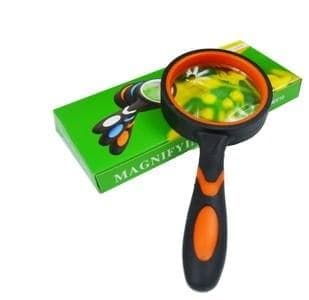 Lupa powiększająca 50 mm z kolorem uchwytu