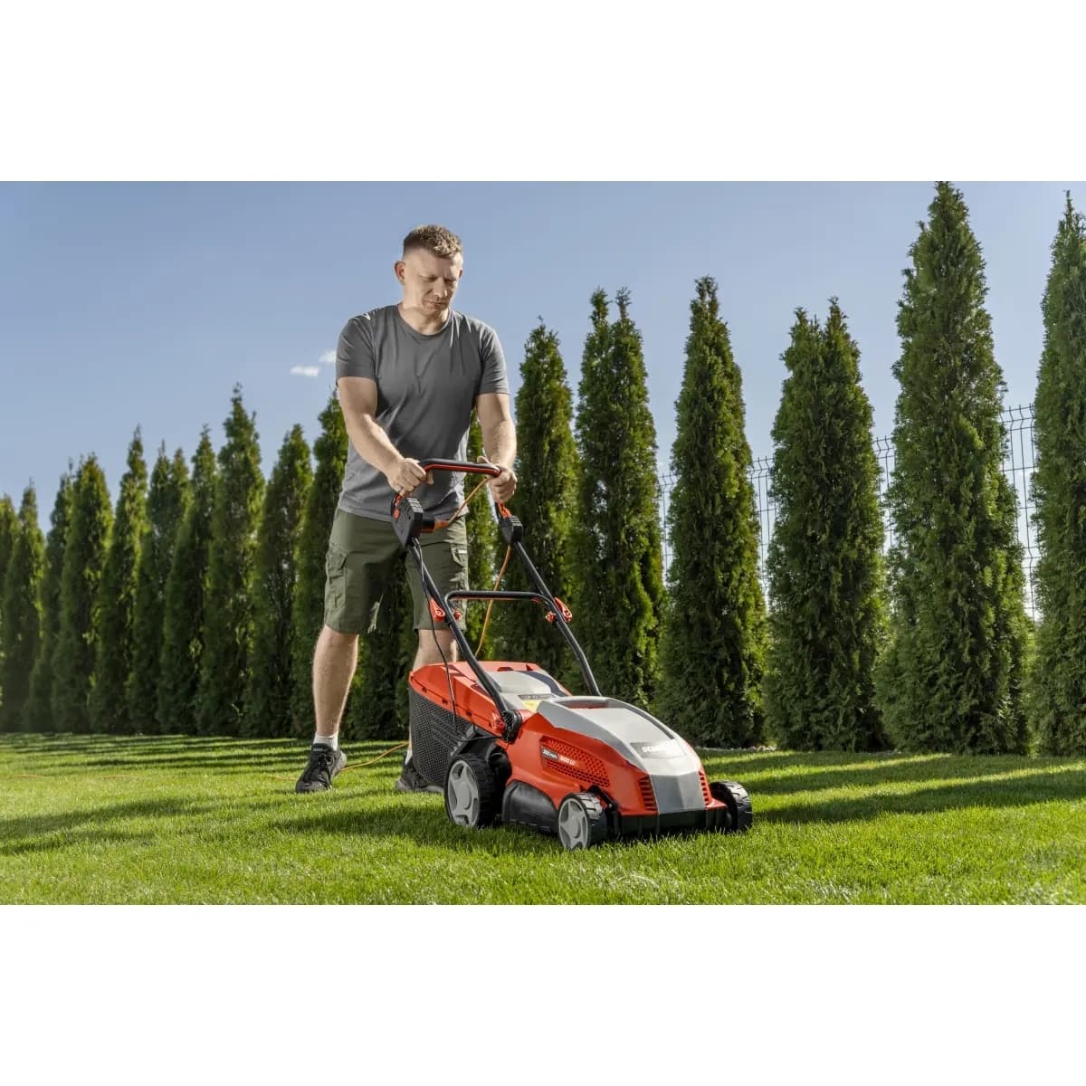 Kosiarka elektryczna 36 cm 1600 W z regulacją wysokości koszenia 3