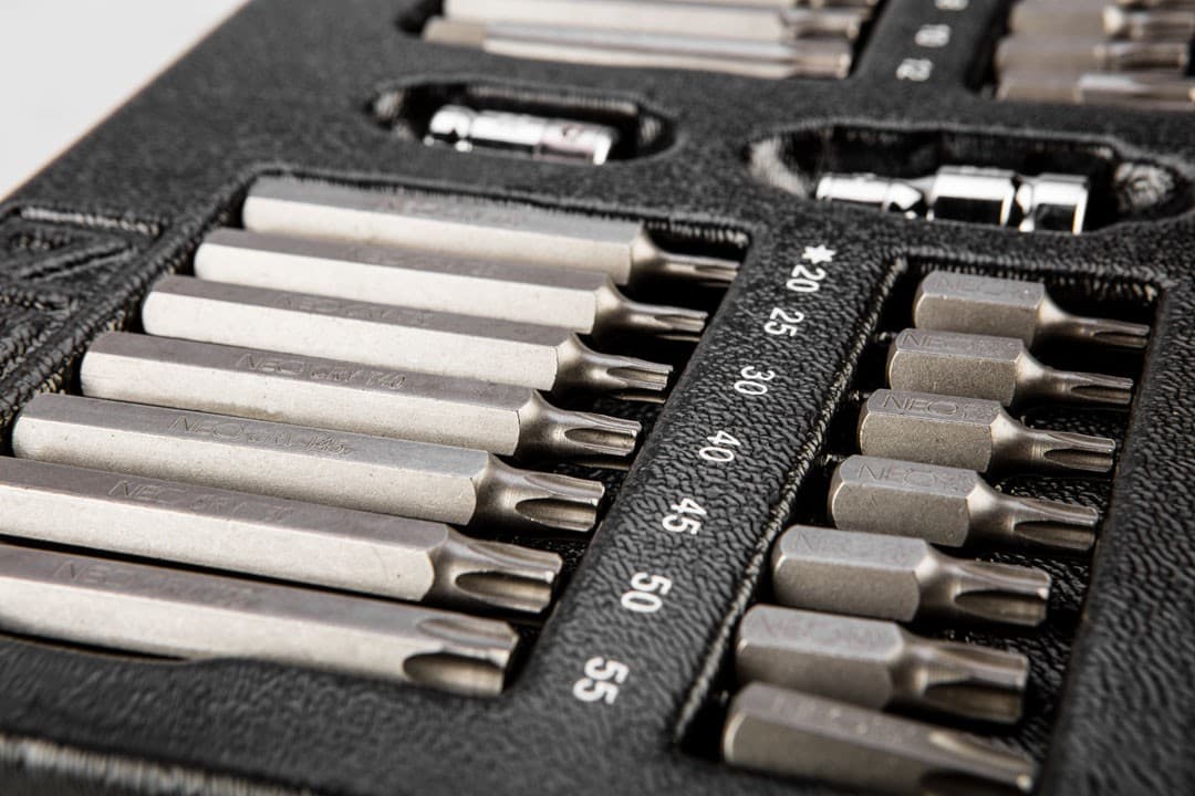 Końcówki wkrętakowe 30-75 mm zestaw 40 sztuk 7