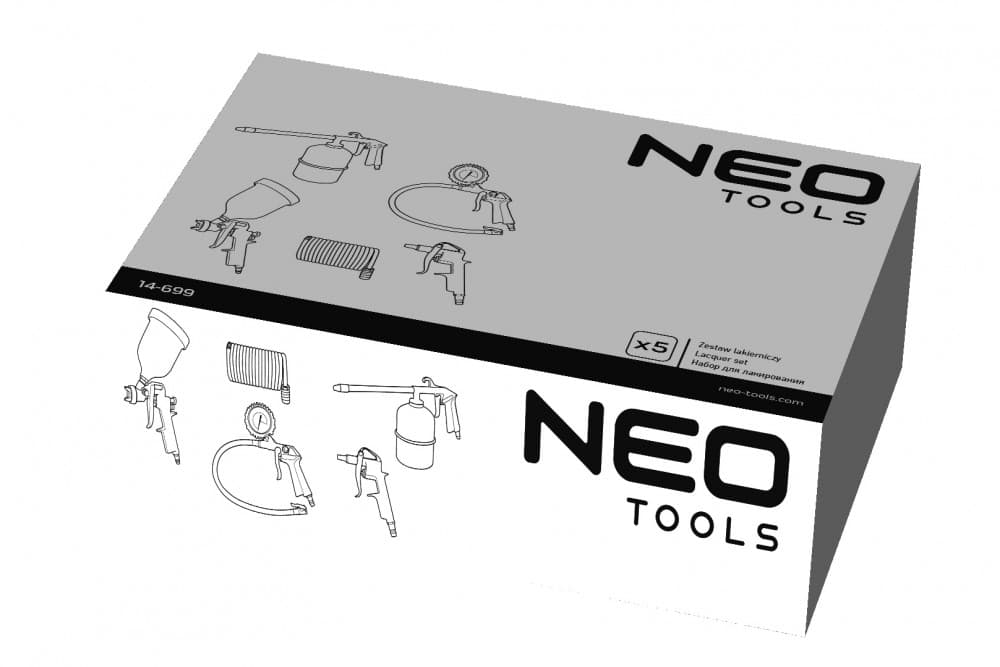 NEO tools zestaw akcesoriów do sprężarki 5 elementów 9