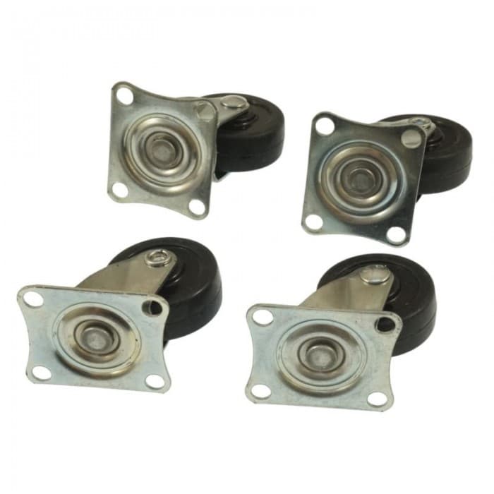 Kółka obrotowe meblowe warsztatowe gumowe 30 mm 4 sztuki 5