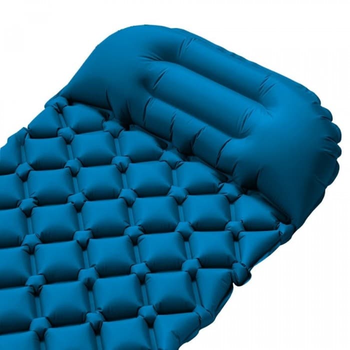 Turkusowa mata turystyczna NILS eXtreme z wbudowaną pompką 6