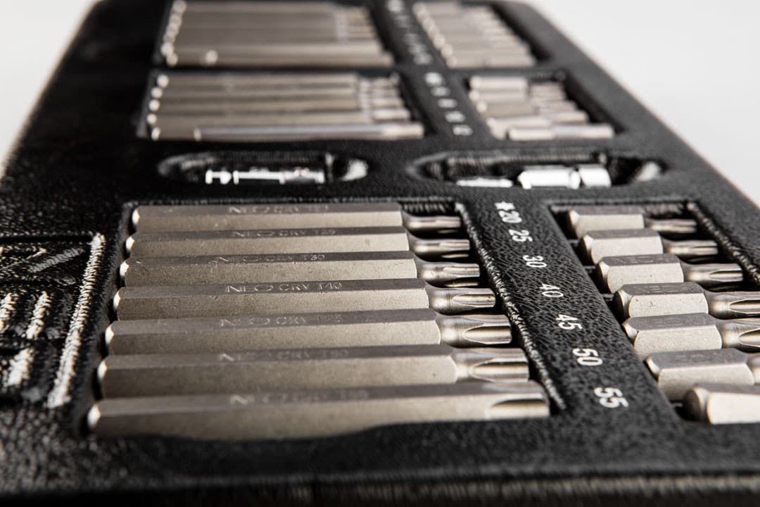 Końcówki wkrętakowe 30-75 mm zestaw 40 sztuk 6