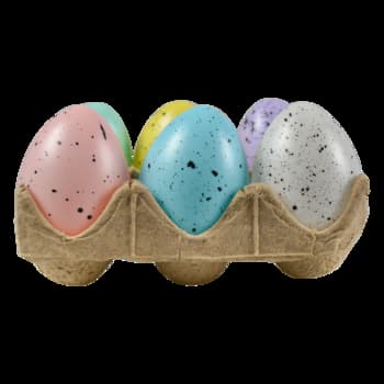 Kolorowe pisanki w wytłoczce 6 sztuk 3